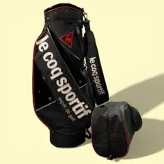 ルコック スポルティフ ゴルフ フード付き キャディバッグ ブラック 6分割のサムネイル