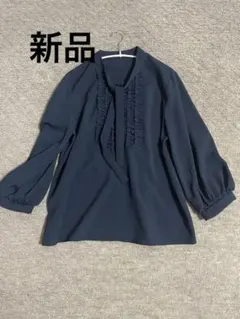 新品NOLLEY'S ボウタイフリルブラウス 38 ノーリーズ　カットソーのサムネイル