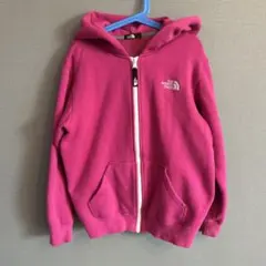 THE NORTH FACE フルジップパーカー 150 ピンク　裏起毛