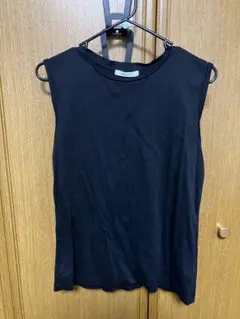 OPAQUE.CLIP 黒 ノースリーブ Tシャツ