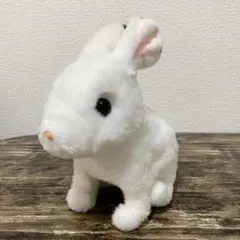 おみみパタパタ　こうさぎユッキー　電池で動くぬいぐるみ うさぎ ホワイトのサムネイル