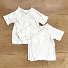 UNIQLO ユニクロ 短肌着 50-60サイズ 無地 白 ホワイト 2枚セット