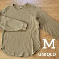 ユニクロ レディース ワッフルクルーネックTシャツ M 459786