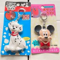 1個　ミッキーマウス　ディズニー　ポケットライト　キーホルダー