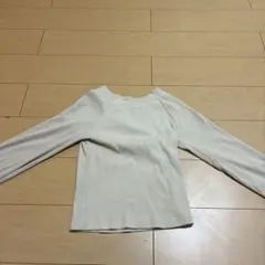 one リブ編み 長袖トップス Sサイズ クリーム色