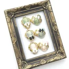 ❤️リボン付きカメオカボション❤️