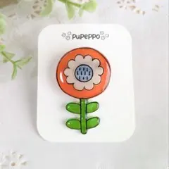 北欧風お花ブローチ①