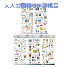 大人の図鑑シール 3D 立体 シマエナガ 大人の図鑑 ステッカー シール 5個②