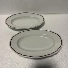 リチャードジノリ　オーバルプレート　2枚セット　状態良好　数回使用美品　陶磁器のサムネイル