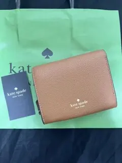 kate spade 二つ折り財布 レザー ウォレット KK056 ブラウン