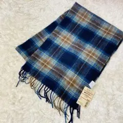 未使用 カシミヤ ウール 無印良品 マフラー チェック ストール