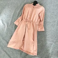 美品アーバンリサーチロッソ シャツワンピース とろみ ピンク系 日本製