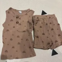 SHEIN ベージュ レインボー柄 セットのサムネイル