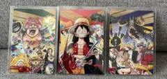未剥がし〉ONE PIECE ナツコミ 特製ダブルステッカー 3種セット - メルカリ