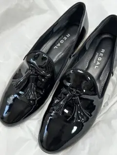 REGAL タッセルローファー エナメル 黒 美品