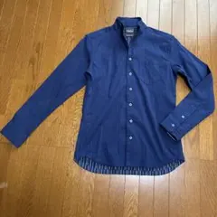 【美品‼️】NICOLE CLUB FOR MEN ネイビーシャツ46(Ｍサイズ)