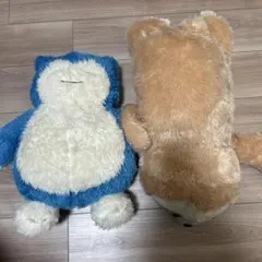 ポケモン　カビゴン　& なまけものBIGぬいぐるみセット