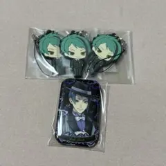 ツイステ ジェイド ラバーストラップ 缶バッジ セット