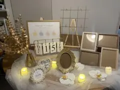 ウェルカムスペースセット フォトフレーム フェイクフラワー