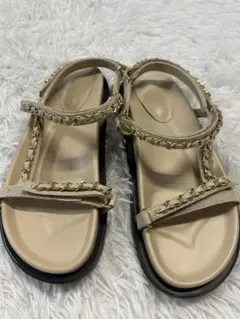 MOHI⭐︎チェーンサンダル23.5cmモヒフラットサンダルバンヤードストームのサムネイル