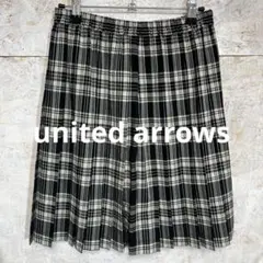 【 7204番】united arrows スカート チェック　春夏のサムネイル