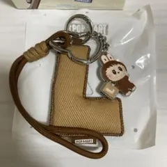 ラブブ PIN FOR LOVE イニシャル キーリング【L】