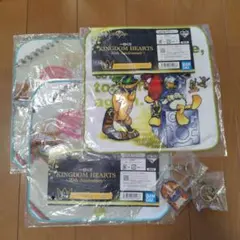キングダムハーツ　一番くじ　キーホルダー　タオルセット