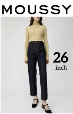 マウジー　moussy デニム　テーパード　JW OW Tapered 26