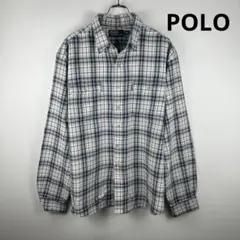 POLO Ralph Lauren 長袖チェックシャツ VINTAGE