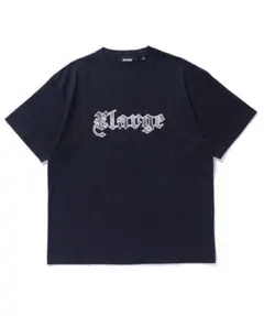 XLARGE ゴシックプリント Tシャツ Lサイズ　ブラックのサムネイル