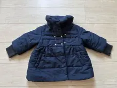 キムラタン　ネイビー フード付き 中綿コート