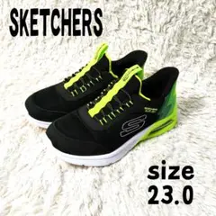 Skechers スケッチャーズ スリップインズ　ブラック/ライム 23cm
