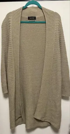 nano・universe ロングカーディガン M ベージュ