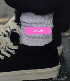 ファミマ x 長谷川昭雄 A.H ルーズソックス ホワイト 25-28