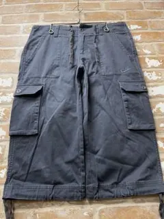 00s　NIKE ナイキ　ハーフパンツ　カーゴパンツ 刺繍　ワンポイント