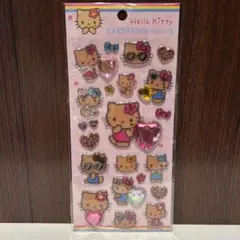 【正規品】キラキララインストーンシール 日焼けキティちゃん