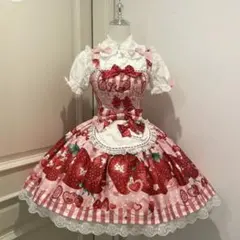 epetice strawberry cream ジャンパースカート ピンク - メルカリ