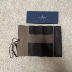 BLUE SINCERE leather pencil case