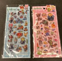 ズートピア ボンボンドロップ 風シール プチドロップ 2個セット 海外製品