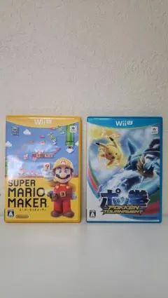 中古）Wii U マリオメーカーセット ・ プロコン2個 ・ スプラトゥーン
