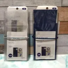 リヒトラブ ALCLEA フラットペンケース クリヤー＆ブルー 各色１点ずつのサムネイル