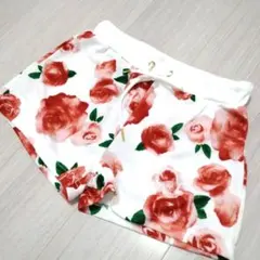 °§♥‥　【新品未使用】　花柄ショーパン　❨ホワイト❩　‥♥§°
