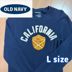 美品　OLD NAVY オールドネービー　ロンT 長袖Tシャツ　ネイビー　紺　Lのサムネイル