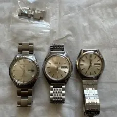 セイコー自動巻き腕時計 3点セット シルバー