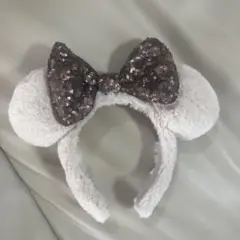 ディズニー ミニー カチューシャ 茶色 スパンコール