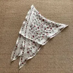 COACH コーチ スカーフ 花柄 ダイヤモンド型 フラワープリント