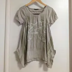 00s MARITHE FRANCOIS GIRBAUD 変形カットソー 半袖のサムネイル