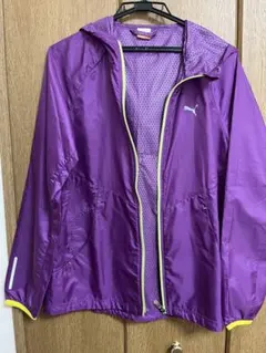 PUMA パープル ウィンドブレーカー M