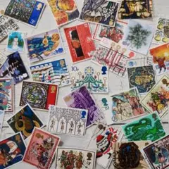 イギリス使用済　クリスマス切手セット 35枚