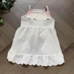 【SALE】사이즈*화이트 리플 캐미 드레스